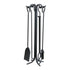 Open Hearth Collection 5 Piece Wrought Iron Fireplace Tool Set